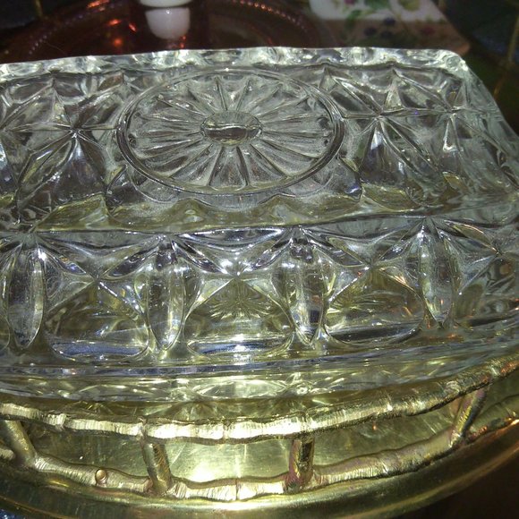 Crystal butter dish - Picture 7 of 7